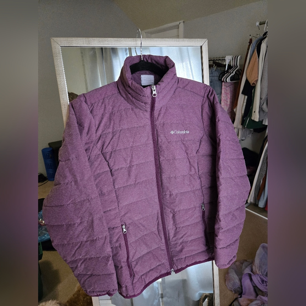 Columbia Purple Puffer Jacket